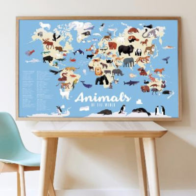 poster geant animaux
